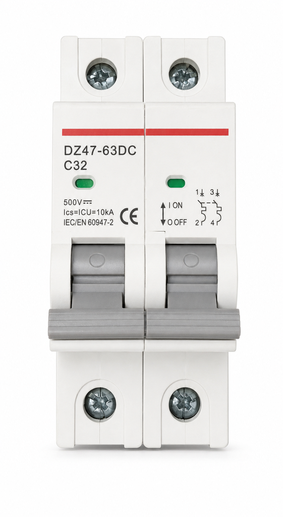 BREAKER DOBLE 32A 500V DC
