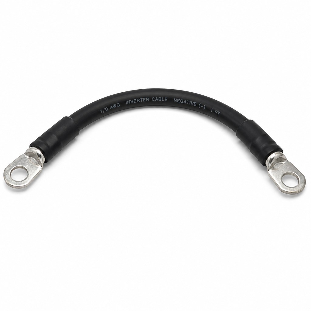 CABLE NEG.  P/ INV. 1/0 AWG  1 FT