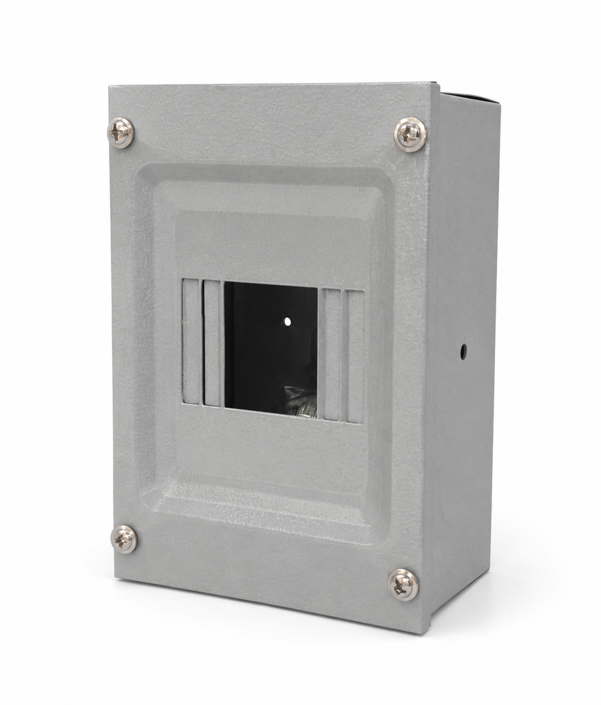 CAJA DE BREAKER METALICA 4 LINEA
