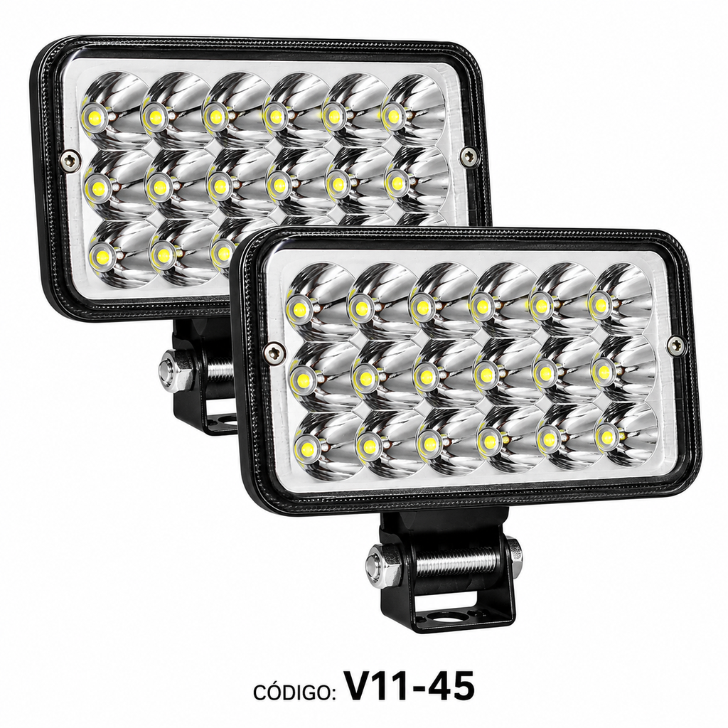 FAROL LED CUADRADO VEICULO 45W