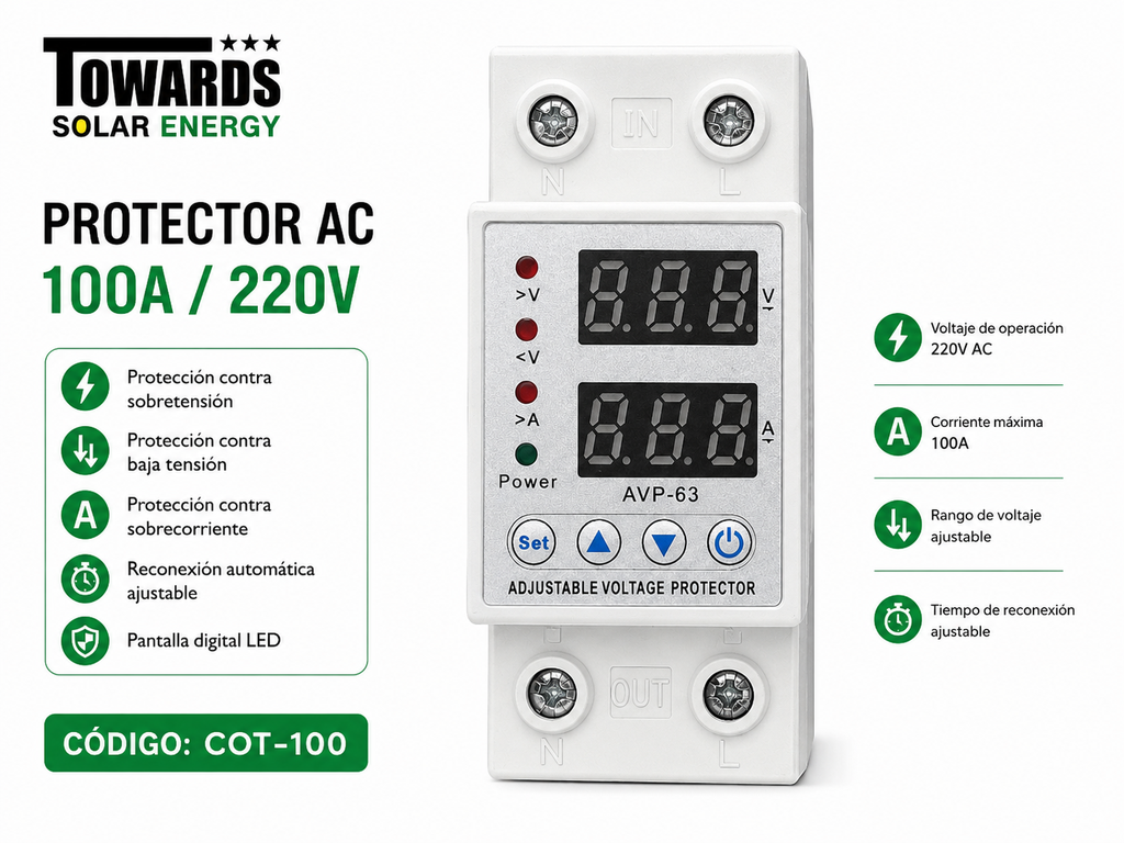 PROTECTOR AC 100A/220V