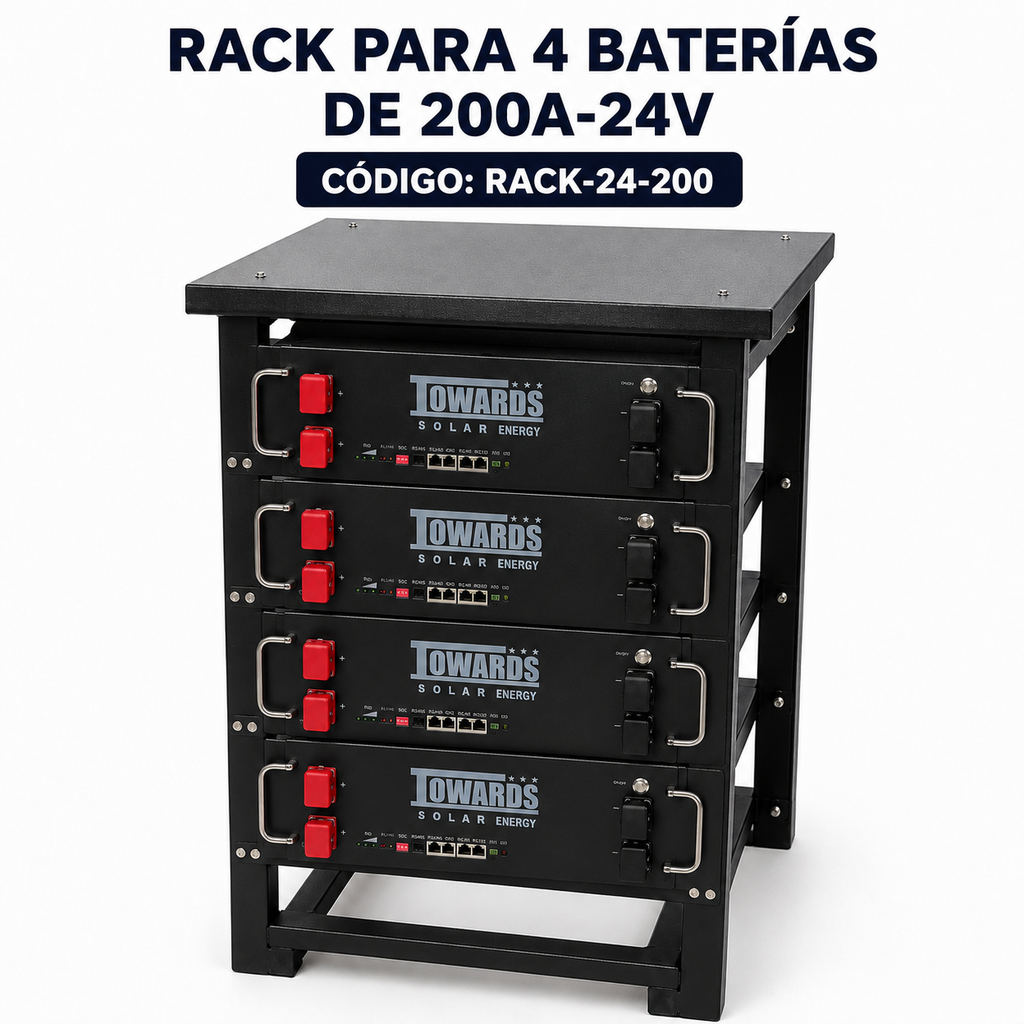 [RACK-24-200] RACKET P / 4 BATERIA DE 200A