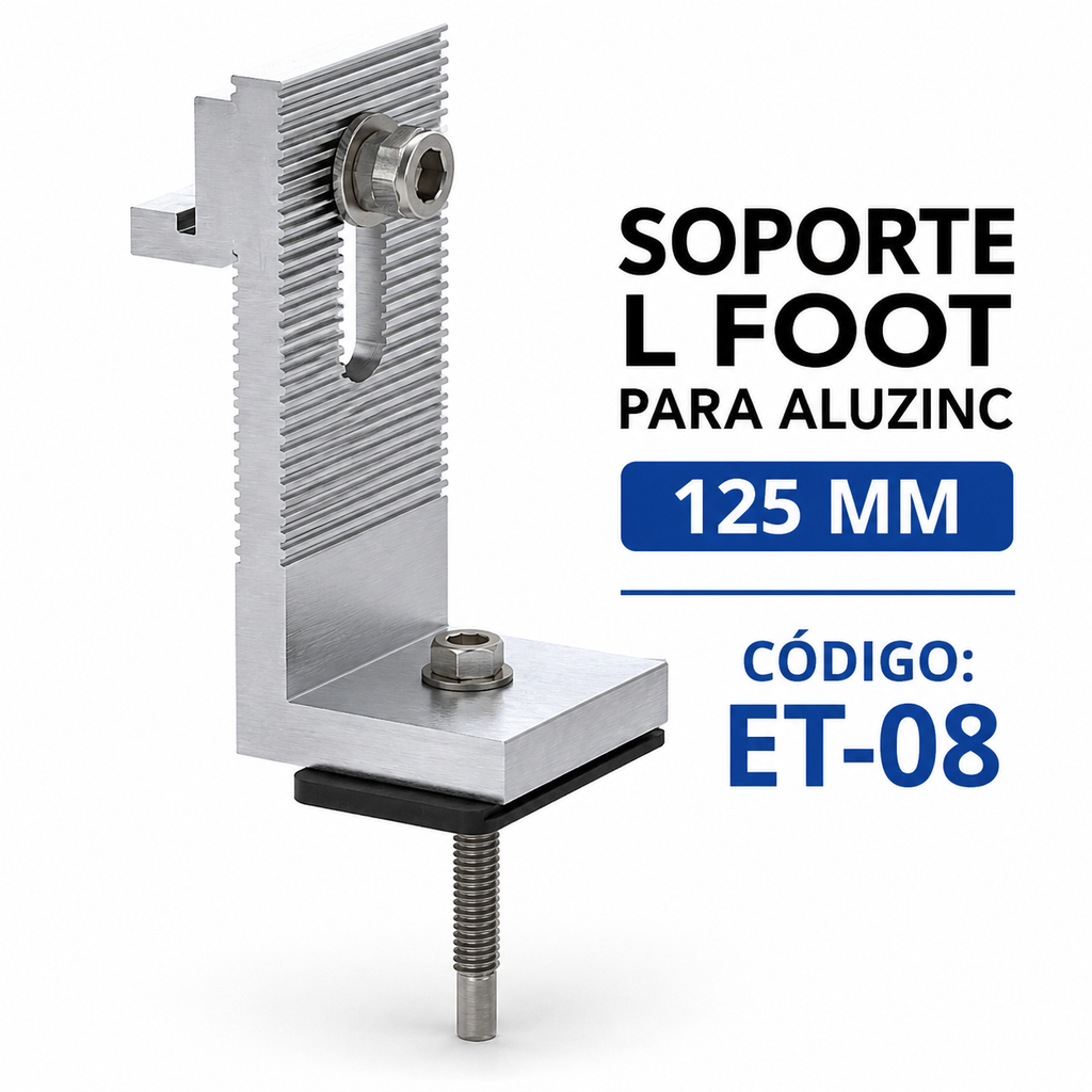 SOPORTE L FOOT PARA ALUZINC  125