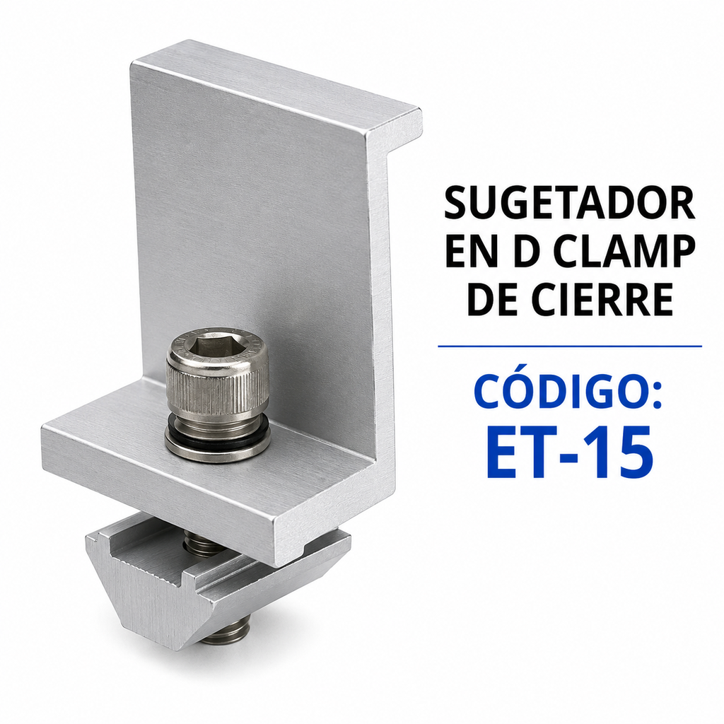 SUGETADOR END CLAMP DE CIERRE